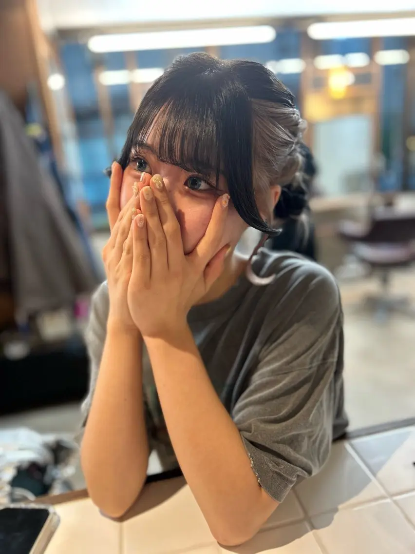 ミディアム ヘアアレンジ 柳沼 沙季奈のヘアスタイル