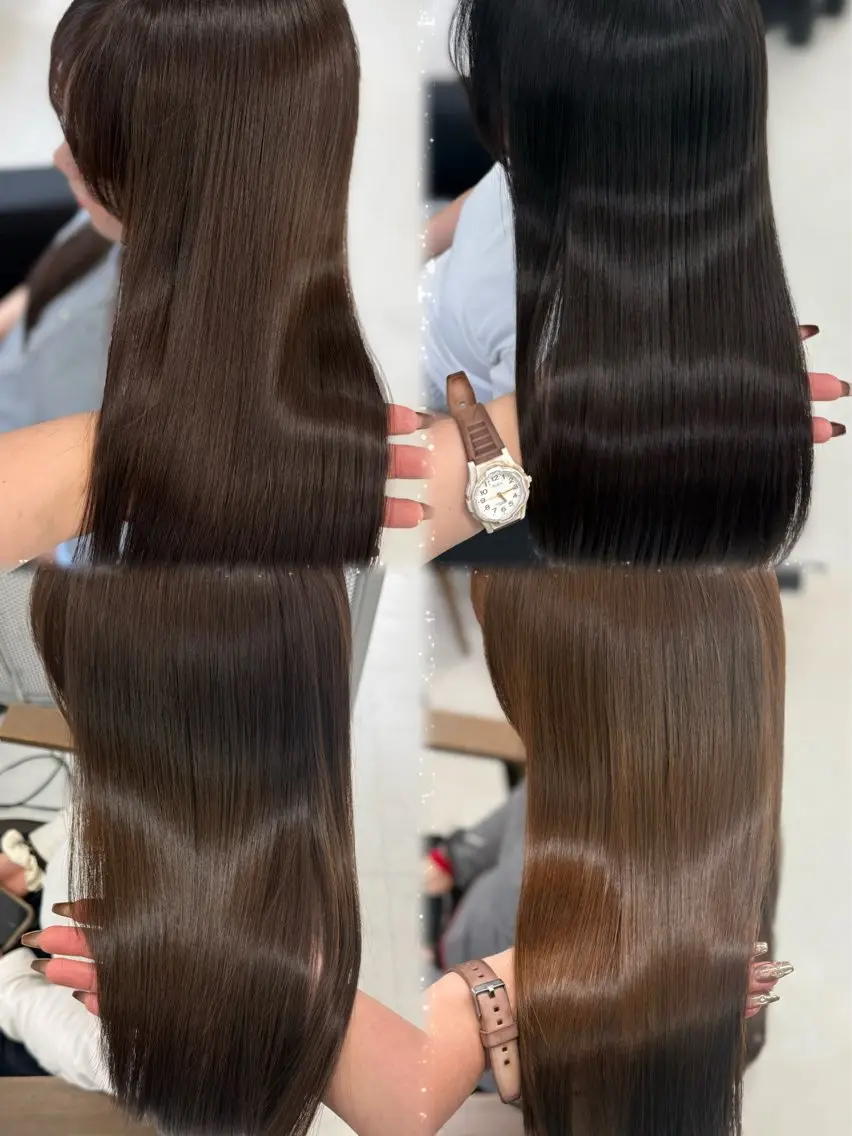 ロング カット ヘアカラー トリートメント 曽根 玲奈のヘアスタイル