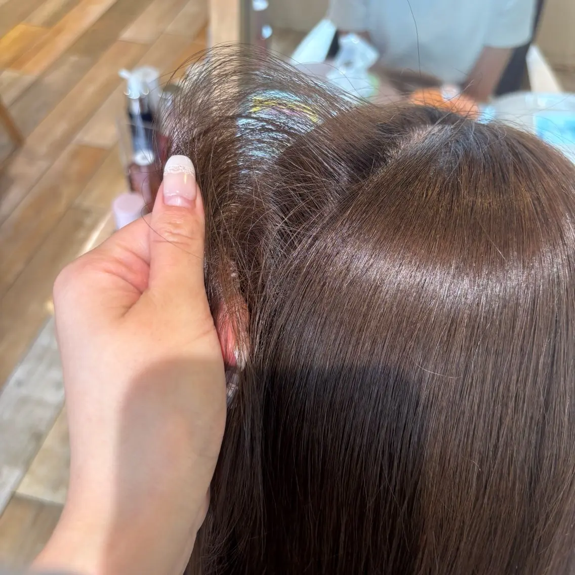 【透明感欲しい方はこちら💁‍♀️】ブリーチなしダブルカラー+1stepトリートメント🫧*.の写真