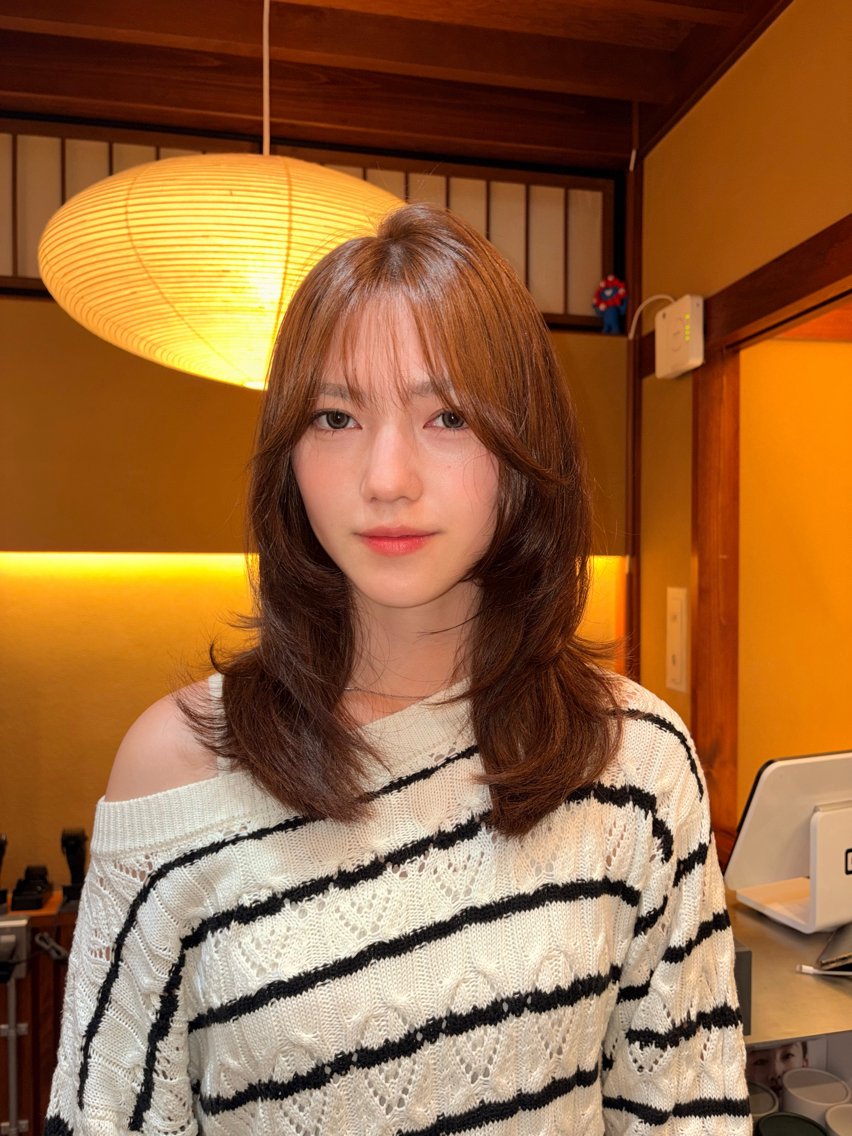 セミロング カラー ゆるふわガーリーst yle🩰yuukaのヘアスタイル