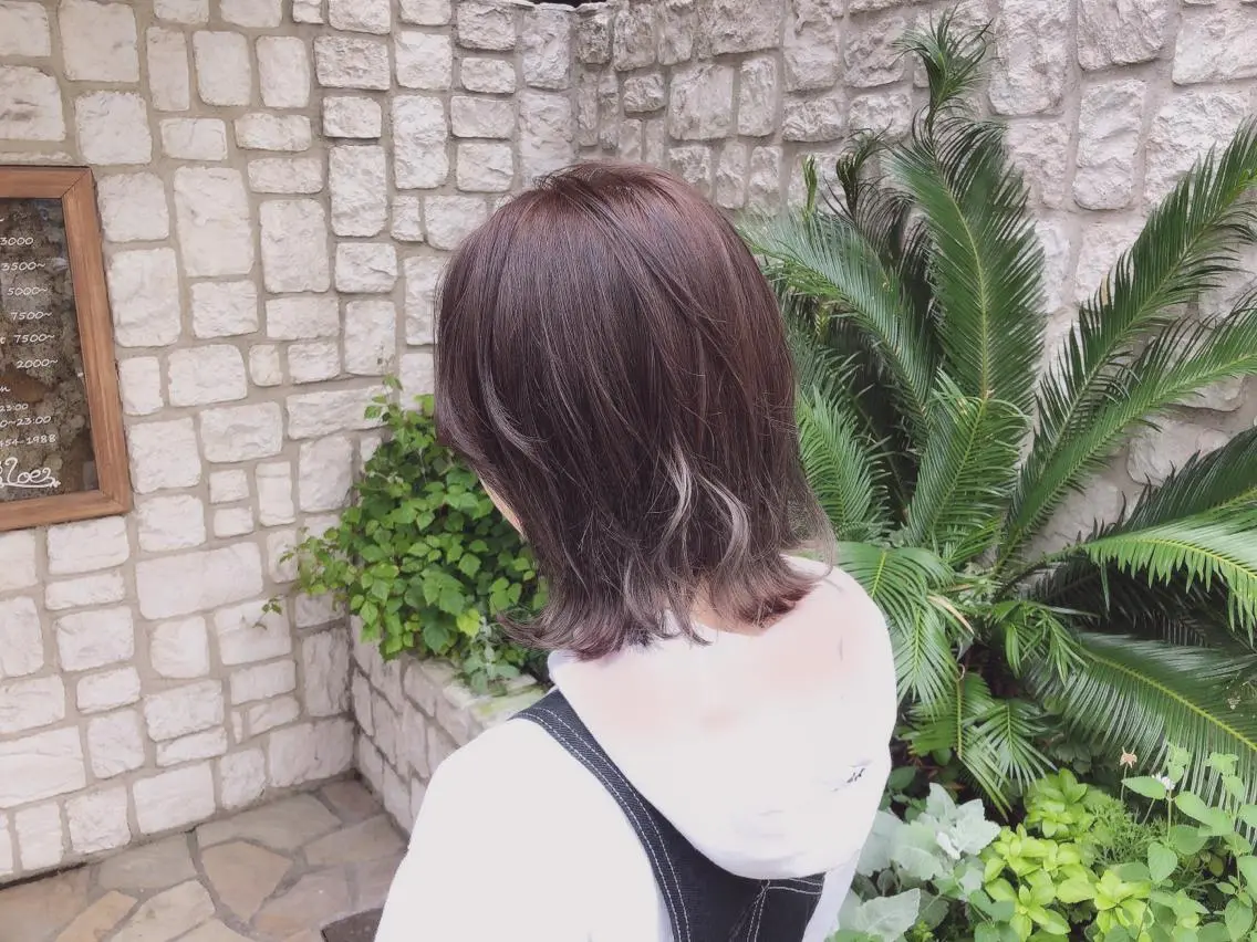 ショート カラー パーマ ヘアアレンジ メンズ キッズ ネイル マツエク・マツパ グレージュ ラベンダーカラー ラベンダーグレージュ ラベンダーグレー カット 縮毛矯正 トリートメント 髪質改善/透明感 OAK兵庫のヘアスタイル