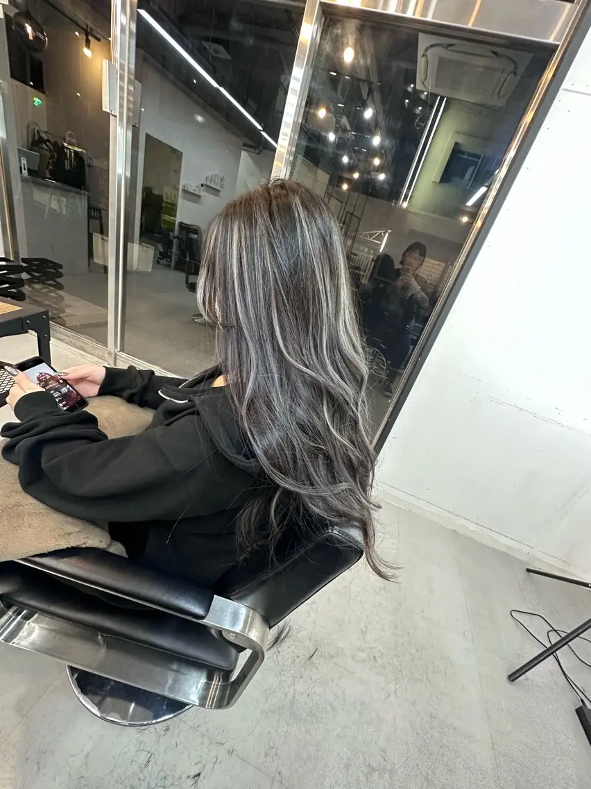 ロング ハイライト/髪質改善 ans/黒木 和大のヘアスタイル