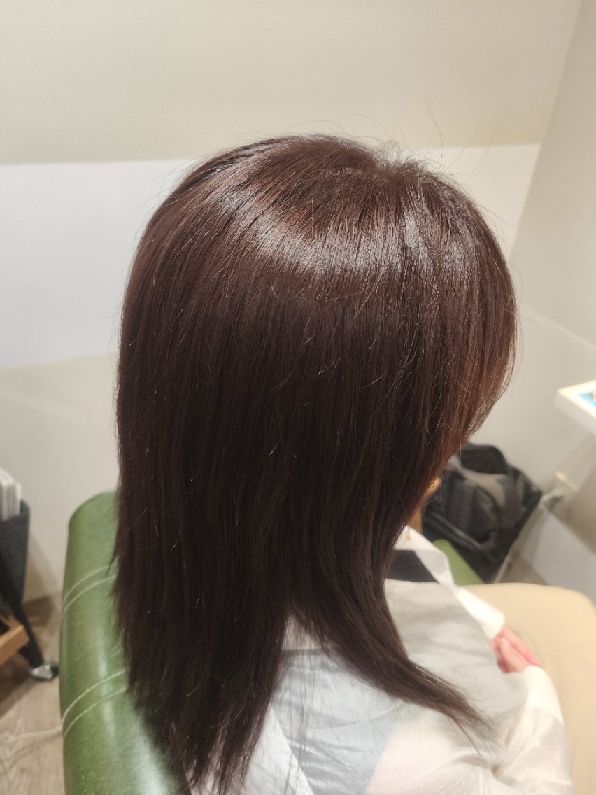 セミロング ヘアカラー 木村 友恵のヘアスタイル