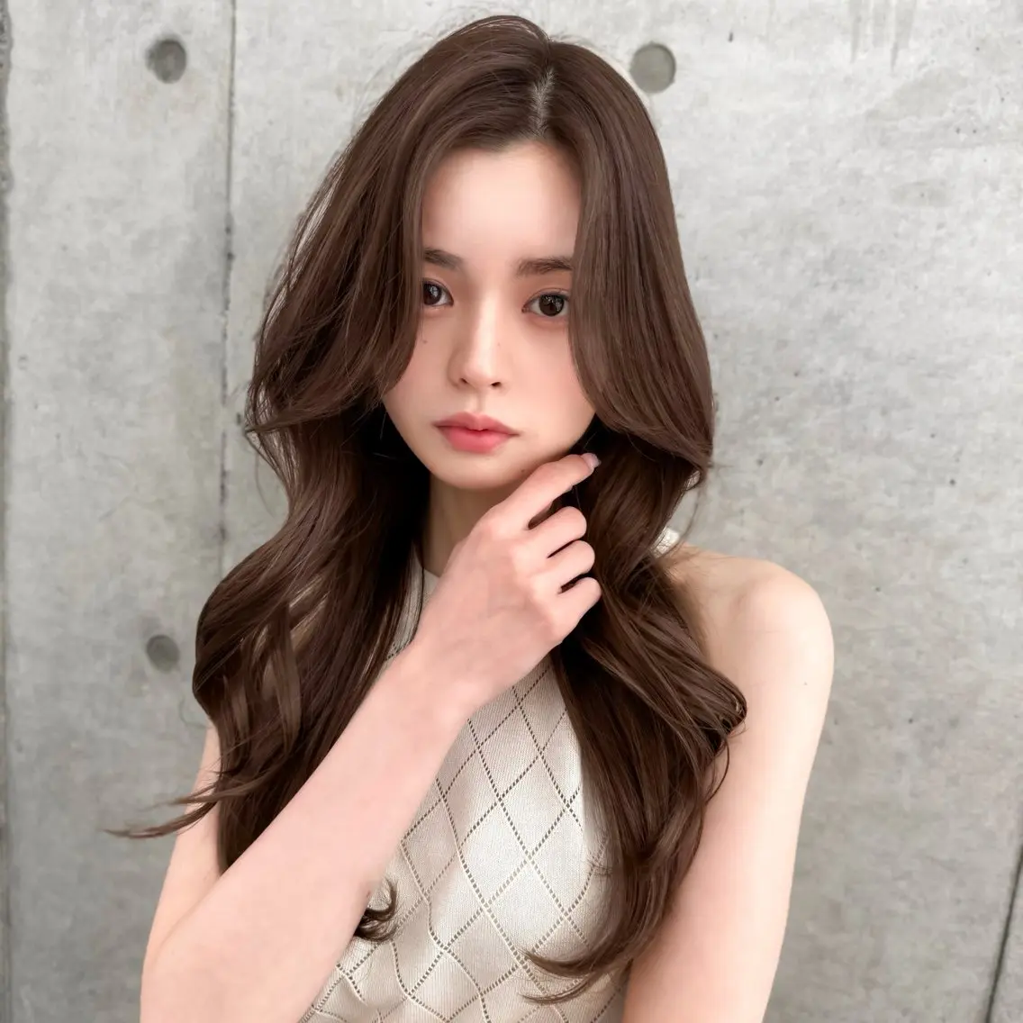 ロング カラー カット ヘアカラー トリートメント 韓国ヘア🇰🇷 レイヤー/芝春樹のヘアスタイル