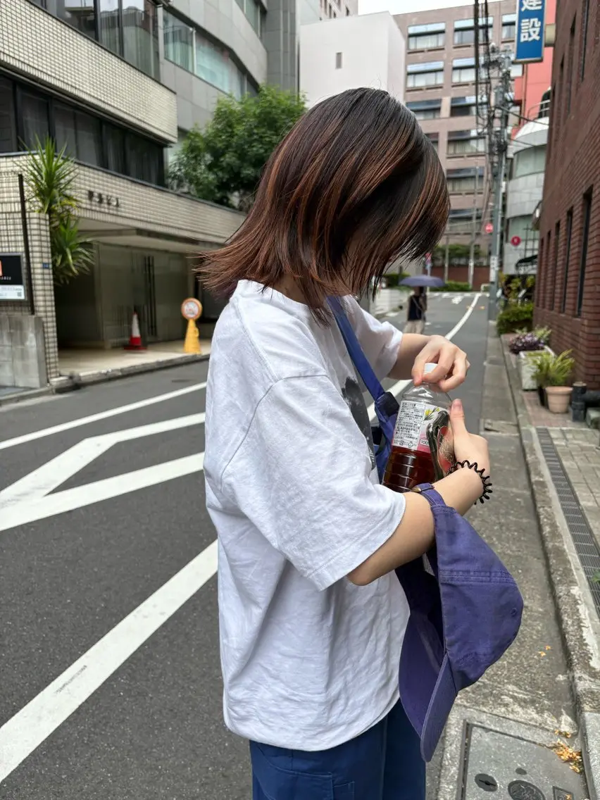 ミディアム カラー カット ヘアカラー eri kinjoのヘアスタイル