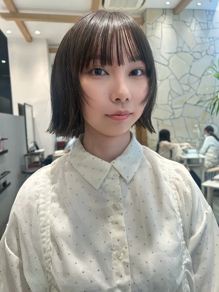 ミディアム カラー カット ヘアカラー トリートメント k-two☁あべの/ パーマ/Touaのヘアスタイル