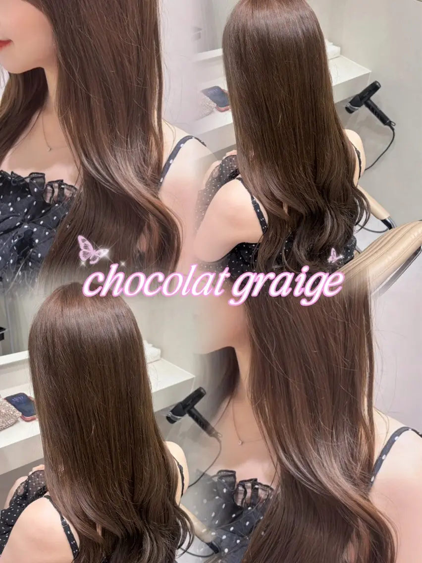 ロング カラー ヘアアレンジ カット ヘアカラー トリートメント 韓国風/艶カラー/ 新宿/山本史奈🎀のヘアスタイル