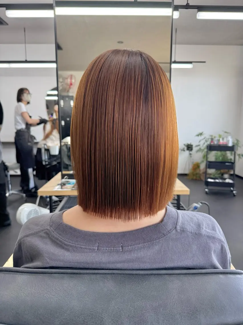 ショート トリートメント カット 縮毛矯正 トリートメント 谷口 優希のヘアスタイル