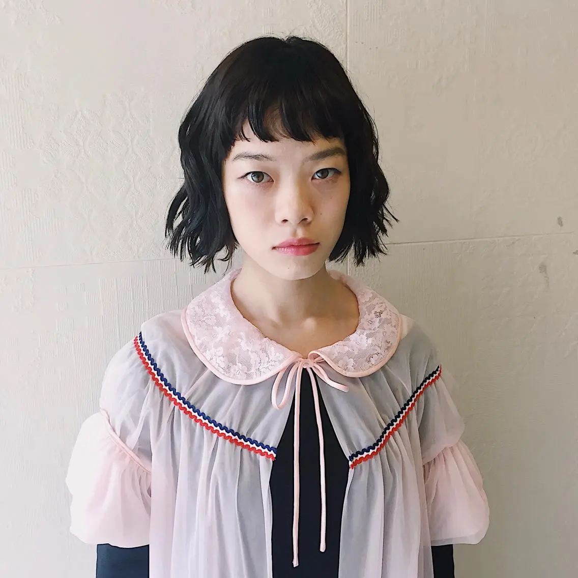 ショート パーマ 長井 美佳のヘアスタイル