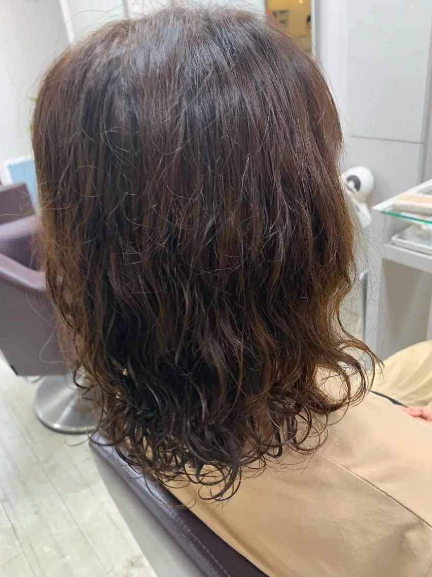 似合わせカット&ナノスチームパーマ&高級トリートメントの写真