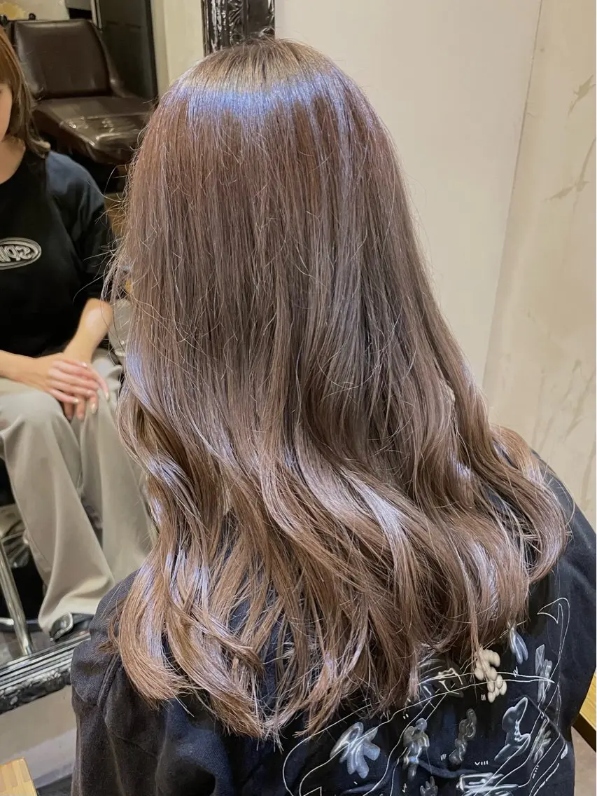 【小顔見え韓国ヘア🇰🇷】似合わせカット＋ブリーチなしダブルカラー＋ケアTR ✨ ¥21400→16000の写真