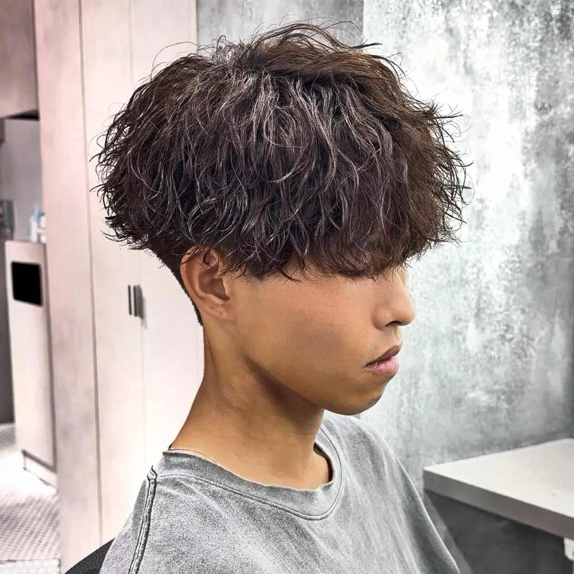 パーマ メンズ カット パーマ ‎🤍モテ/メンズ KEISHO🩶のヘアスタイル