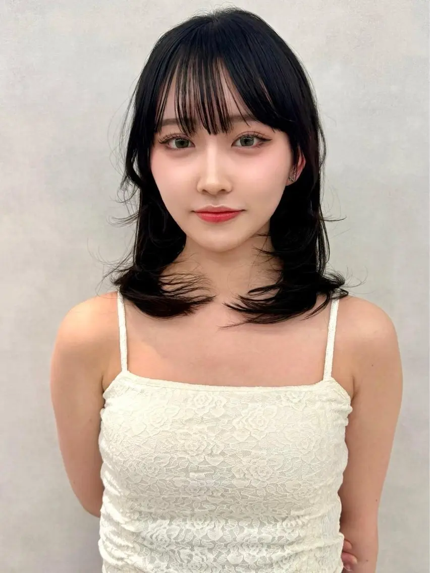 ロング カット ヘアカラー 🇰🇷韓国レイヤー ケアカラー／田川佑紀のヘアスタイル