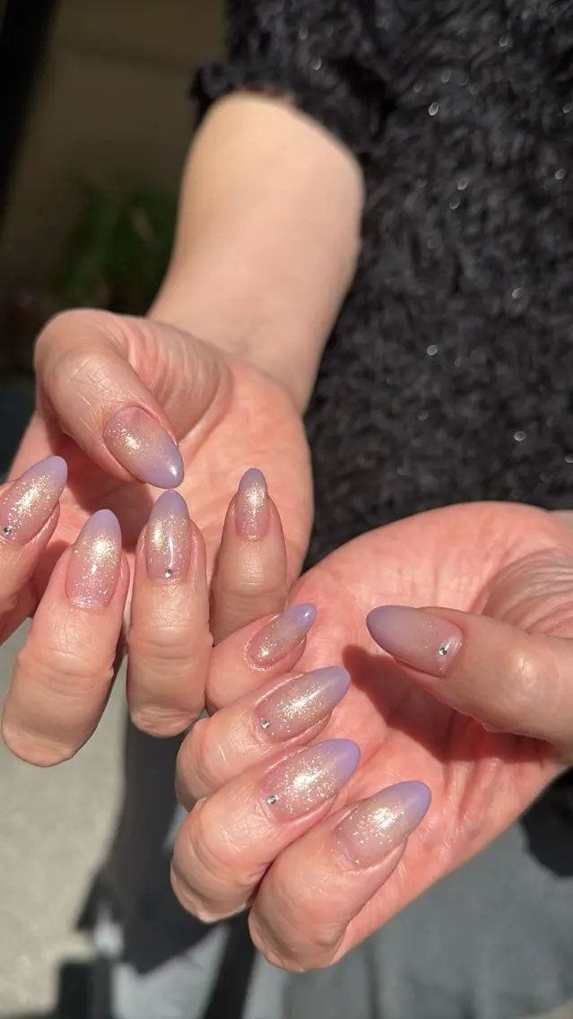 ネイル フラッシュネイル フラッシュマグ フットネイル フレンチネイル 韓国ネイル ハンドネイル SAKU nail 作島茜のネイルデザイン