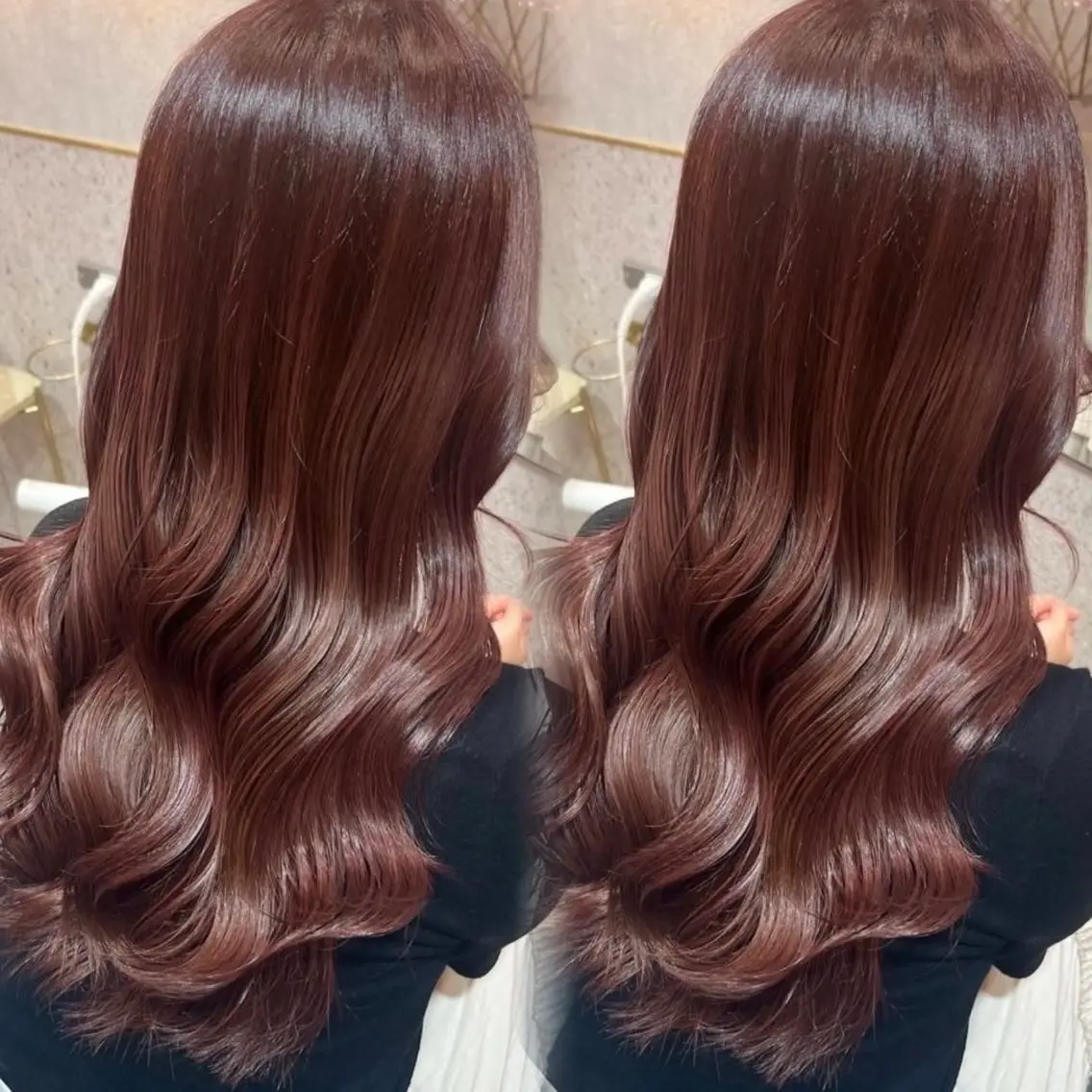 ロング ヘアカラー トリートメント 新宿/韓国ヘア kurea🎀のヘアスタイル