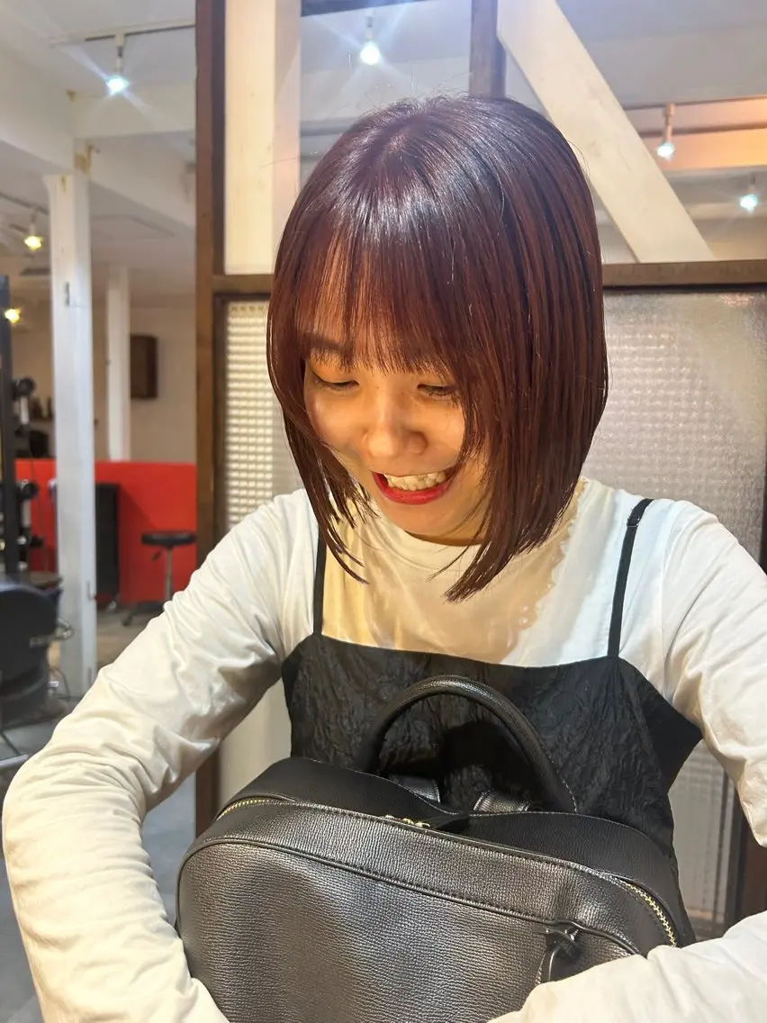 ミディアム ヘアカラー MOMOKA💫 YARD【学芸大学】のヘアスタイル