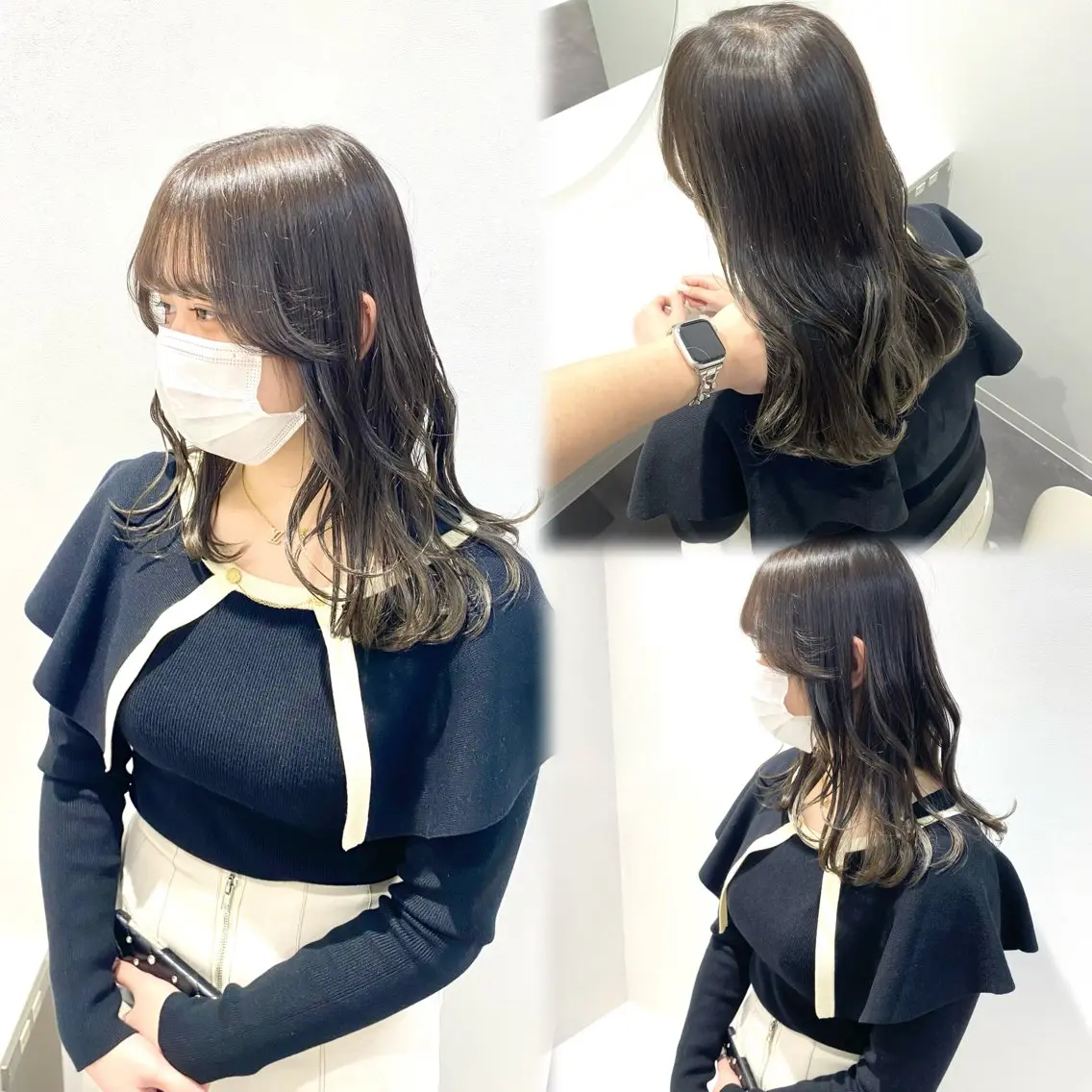 ミディアム カラー カット ヘアカラー トリートメント 絹髪質感TR💫 レイヤーカット/熊澤のヘアスタイル