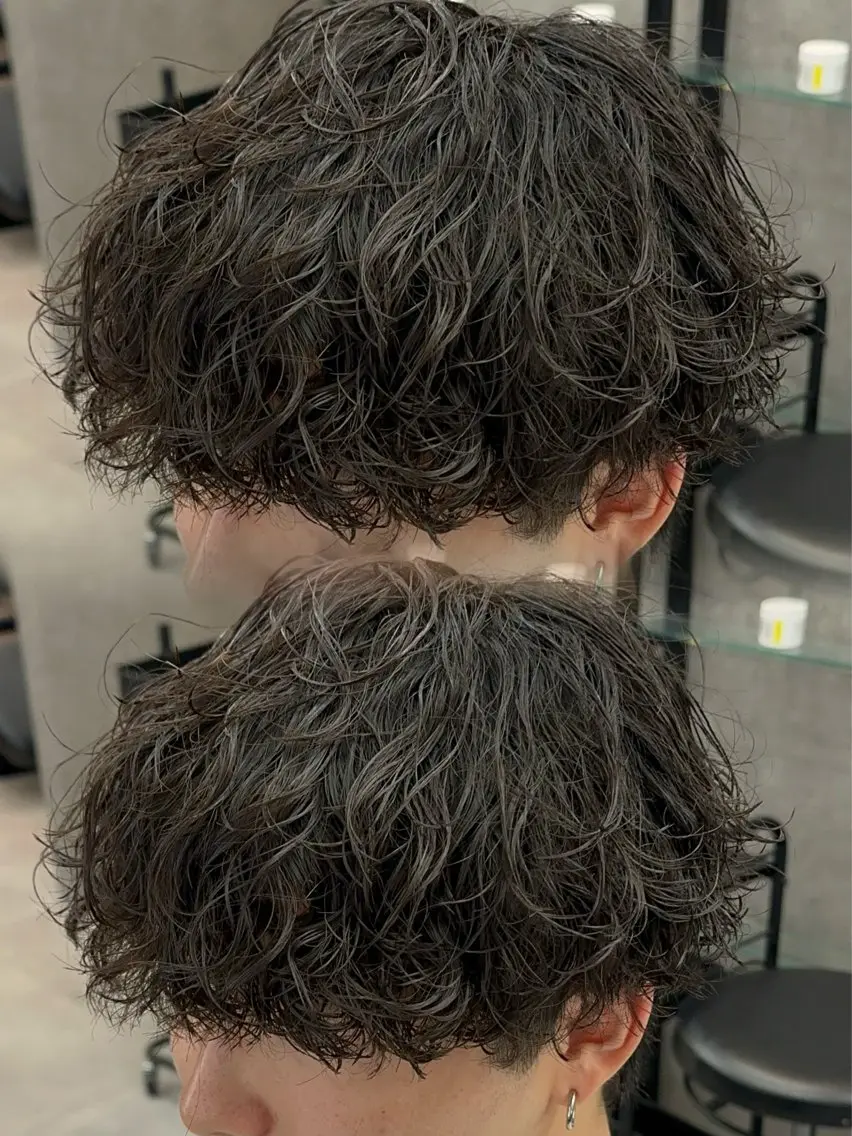 カラー パーマ メンズ メンズパーマ スパイラルパーマ カット パーマ 札幌メンズ指名 No. 1/光👑のヘアスタイル
