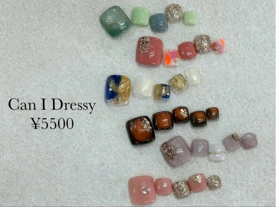 フット(オフ無し)【今月のトレンド】6種類から選べる定額ネイル¥5800→¥5500の写真