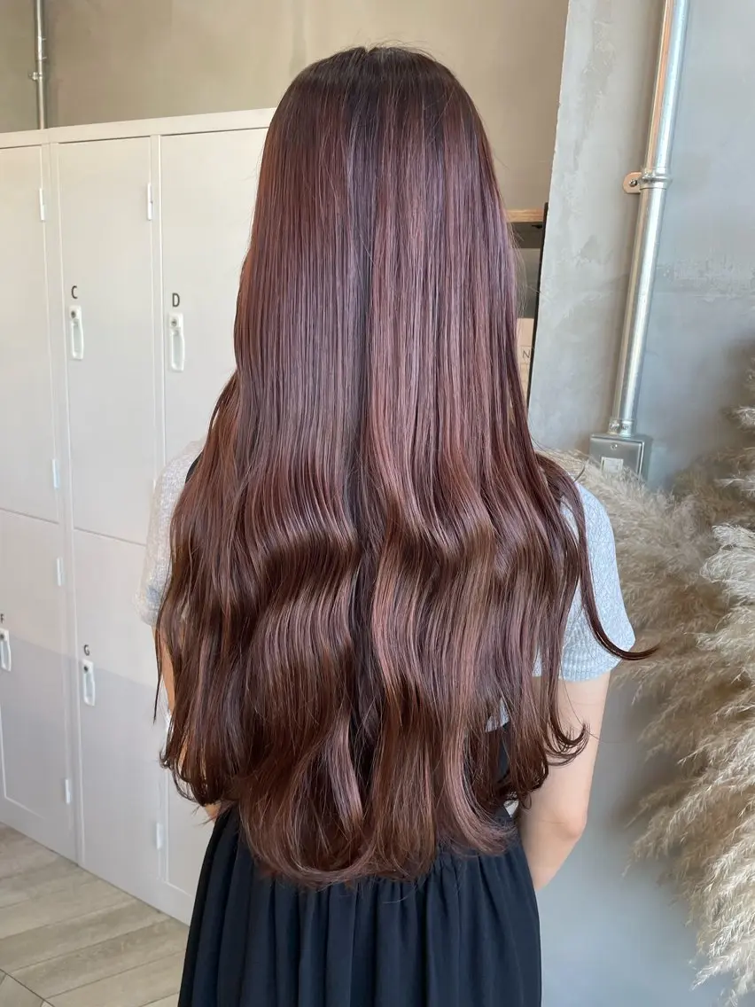 ミディアム ヘアカラー 佐野 広祐のヘアスタイル