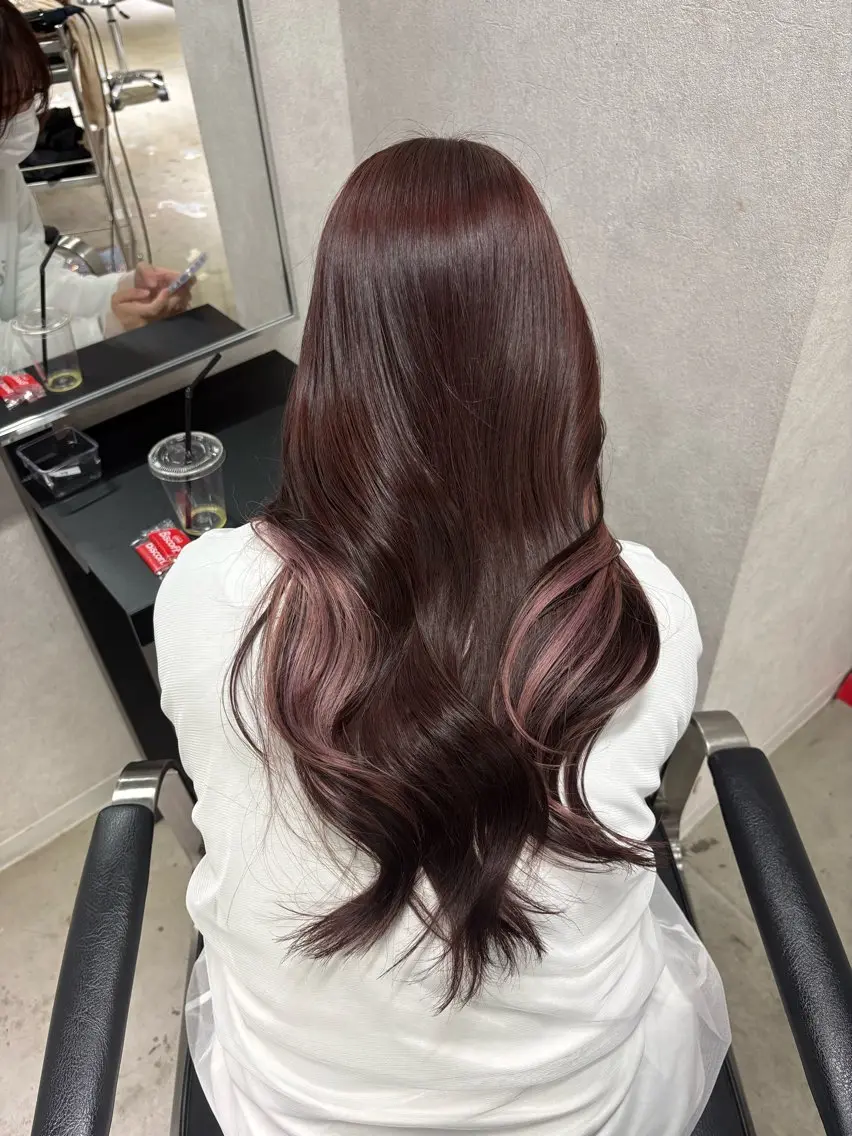 ロング ヘアカラー デザインカラー/ 透明感/Nozomiのヘアスタイル
