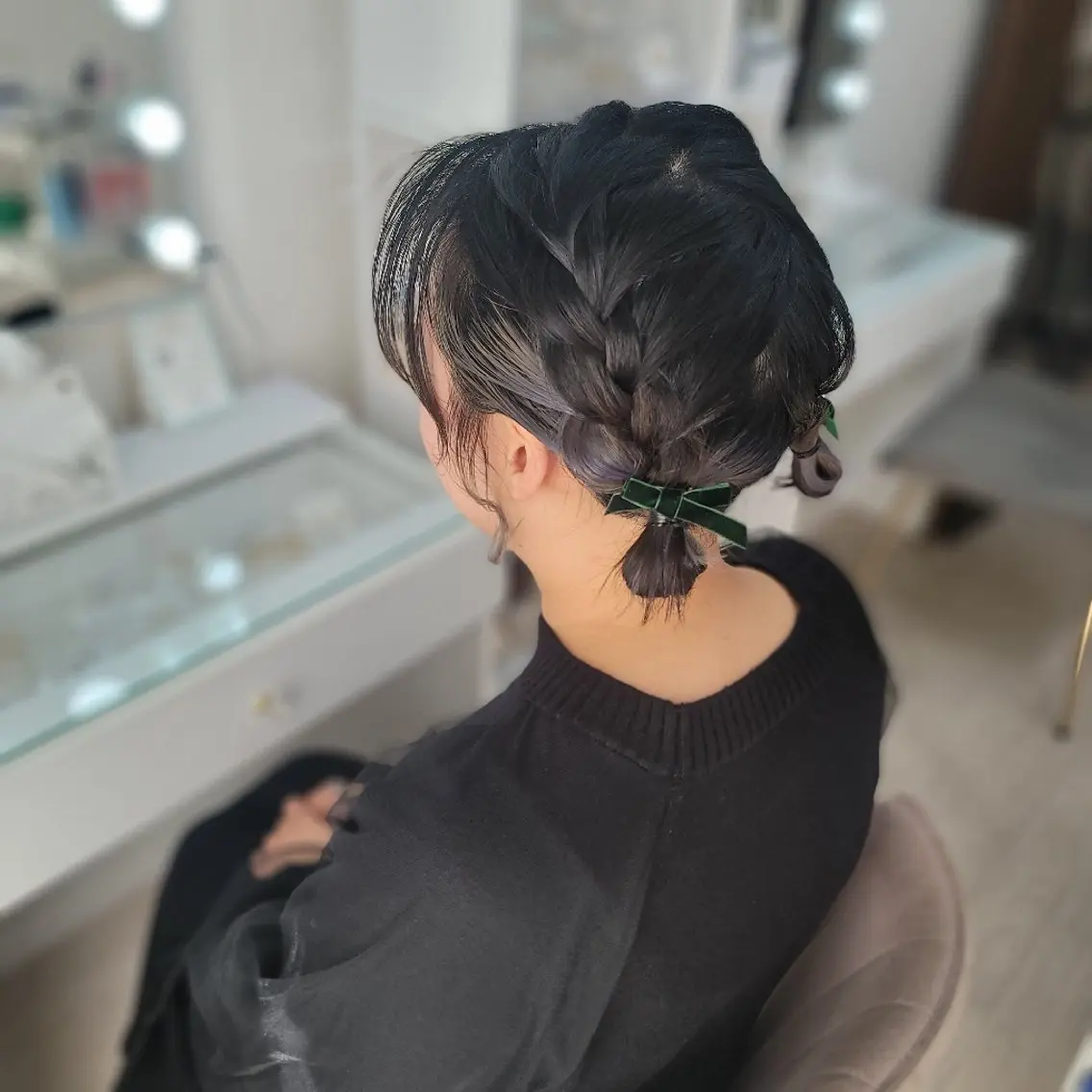 ショート ヘアアレンジ ヘアセット 渥美 寿美翔のヘアスタイル
