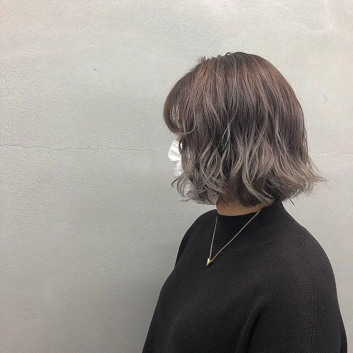 ショート カラー グラデーションカラー グレージュ N/デザインカラー 🌿ナギのヘアスタイル