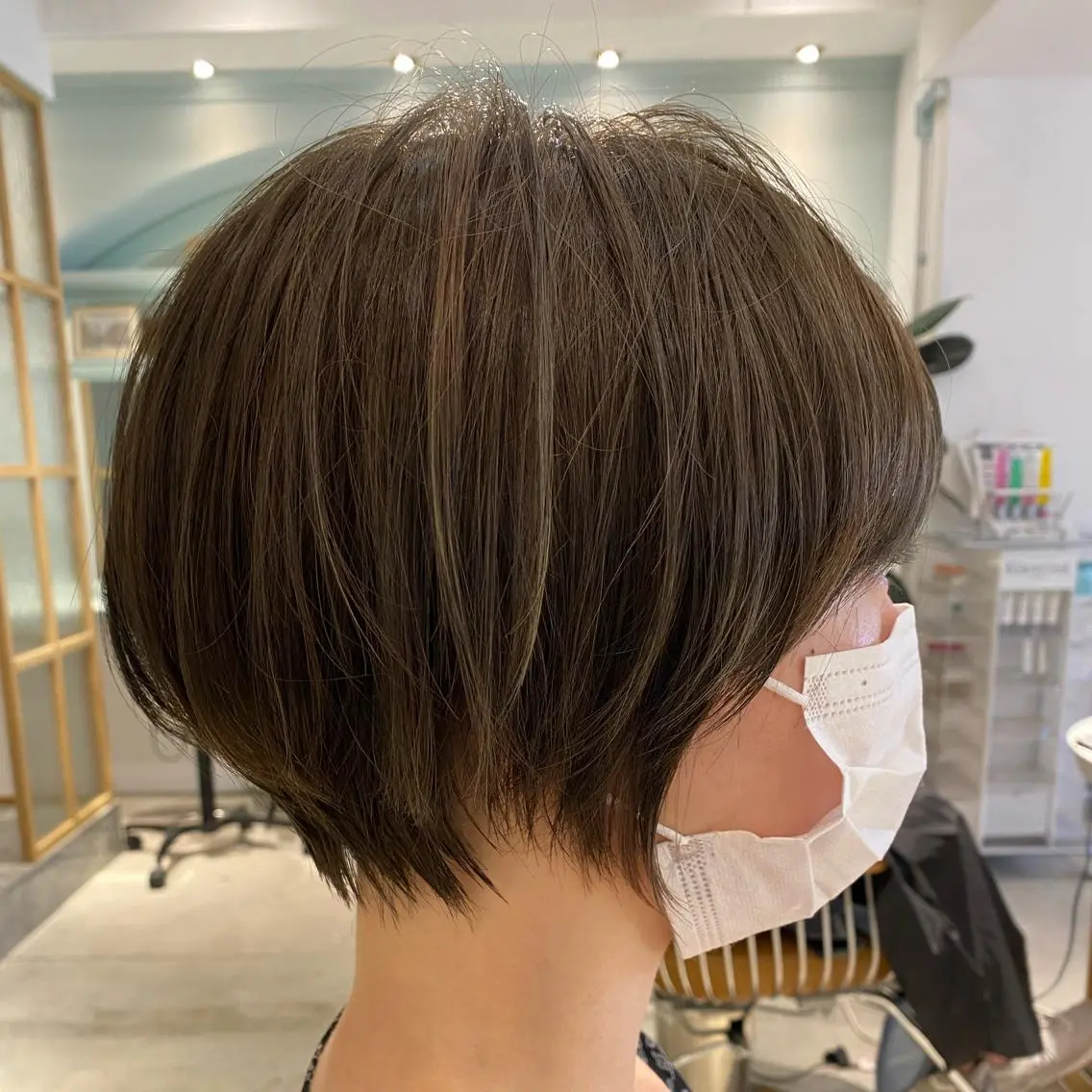 ショート カット ヘアカラー トリートメント 髪質改善レイヤー/ ボブたんの翔太のヘアスタイル