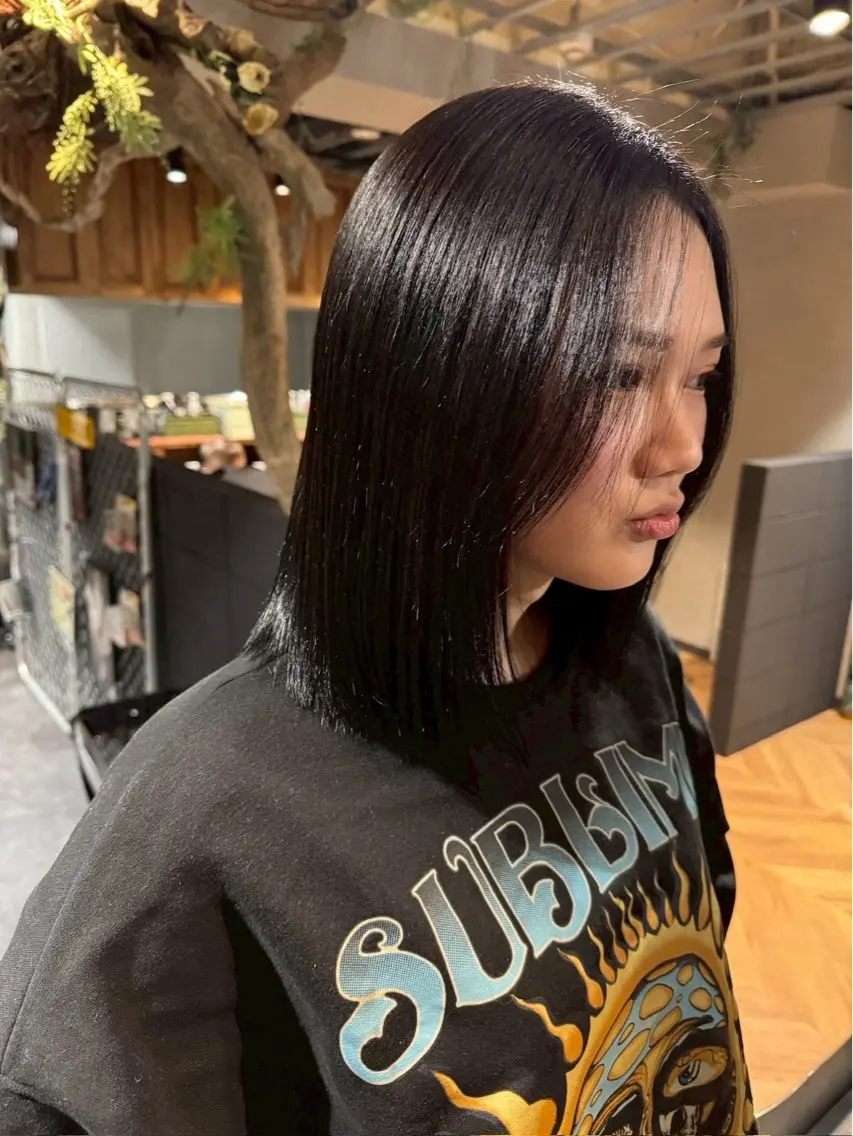 【ご新規様限定】 縮毛矯正＋カット+艶トリートメント*18800→*13500の写真