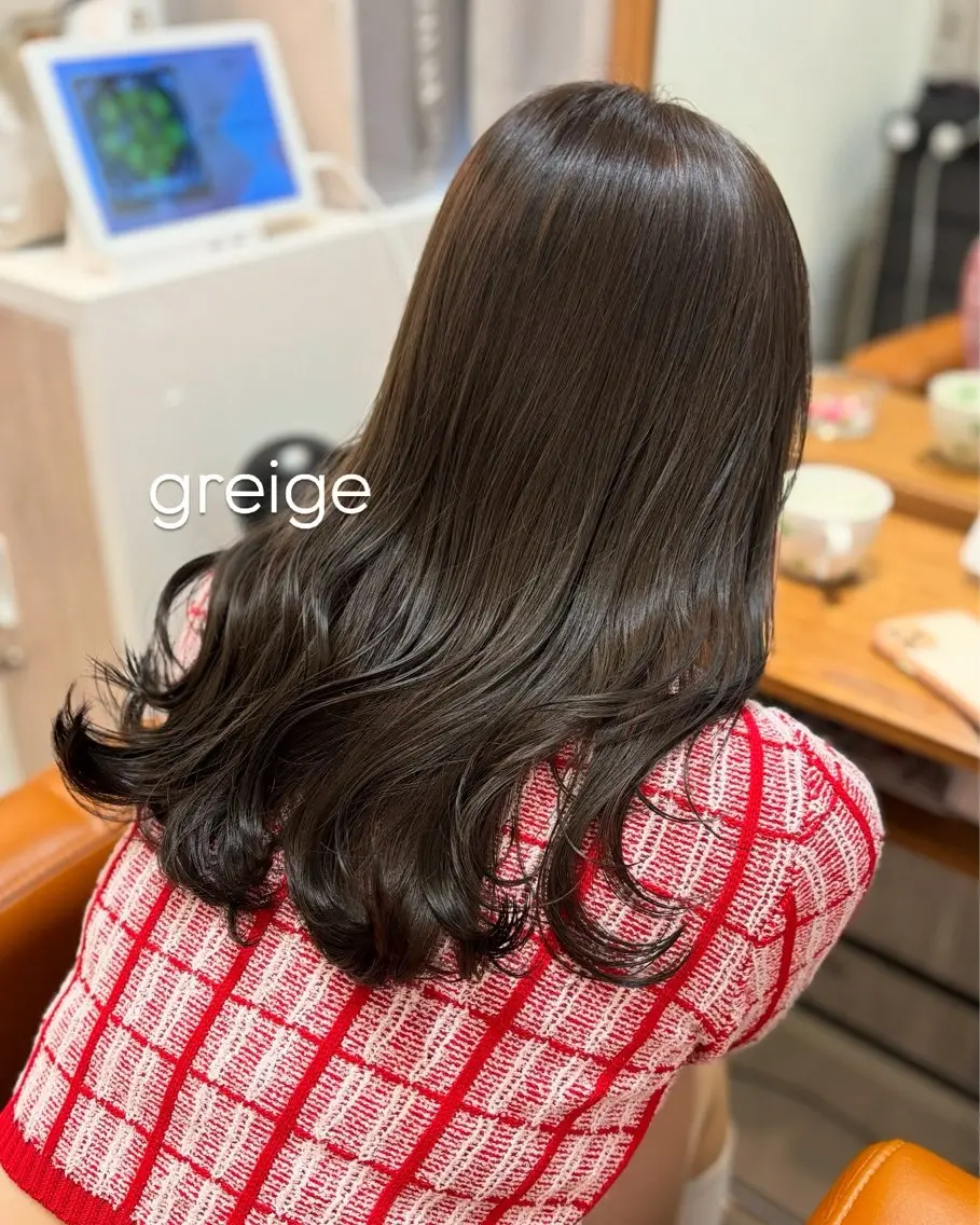 セミロング カラー 【完全個室】髪質改善 暖色カラー/山崎唯奈のヘアスタイル