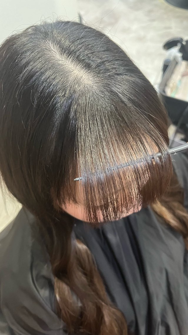 ‎🤍前髪・顔周り縮毛矯正➕トリートメント➕シャンプーブロー込みの写真
