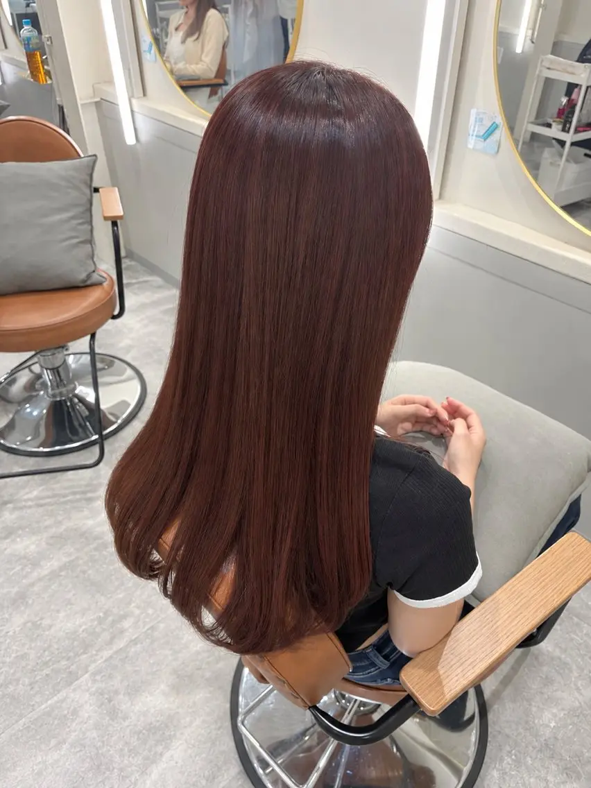 ロング カラー ブラウンカラー ピンクカラー ピンクブラウン カットモデル募集/ あやね☁໒꒱·ﾟのヘアスタイル