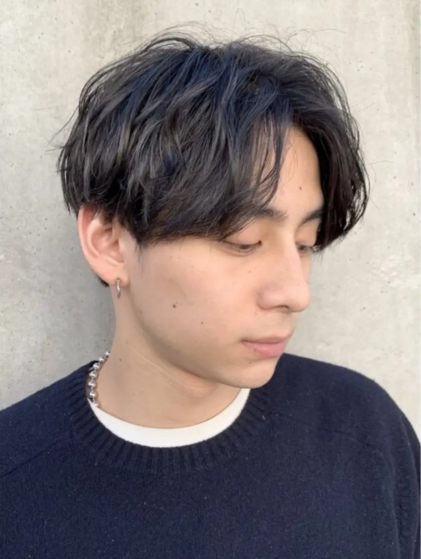 パーマ メンズ パーマ 中谷海里/フェザー パーマ/スパイキーのヘアスタイル