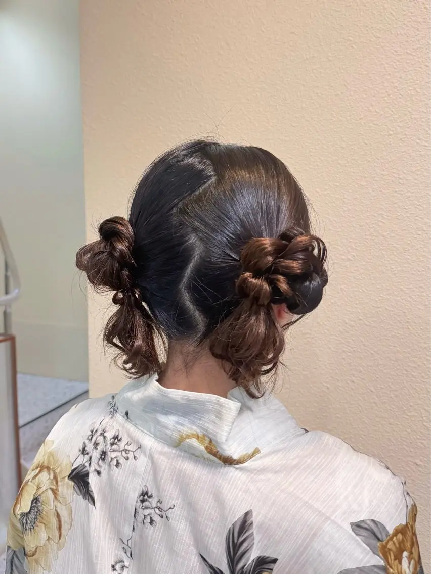 ヘアアレンジ ヘアセット Mila Chisaのヘアスタイル