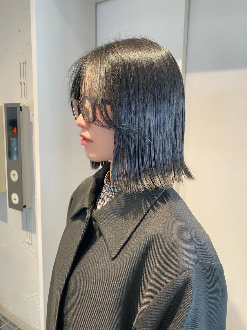 抜け感ある暗髪カラー🎱🖤の写真