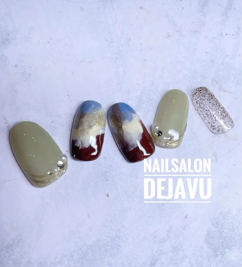 ネイル ニュアンスネイル ハンドネイル Nail salon Dejavu 🌿のネイルデザイン