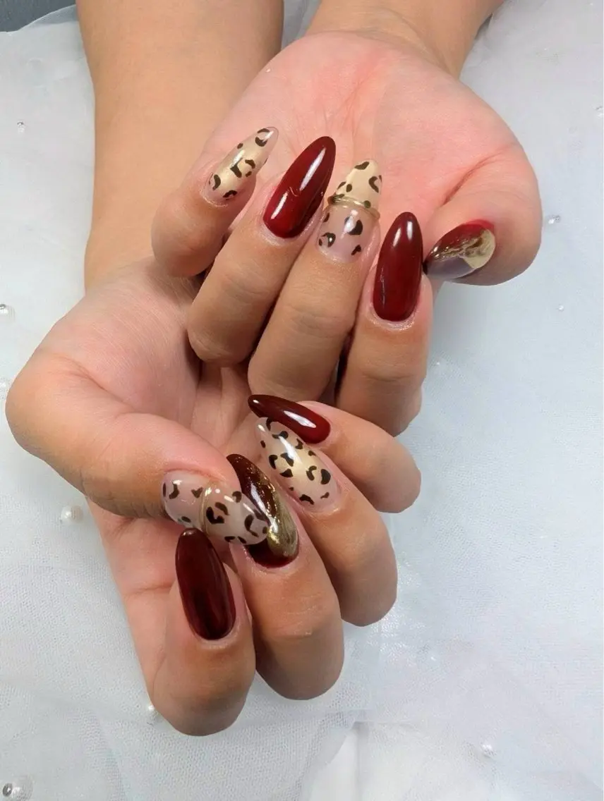 ネイル ボルドー nail salon Roaのネイルデザイン