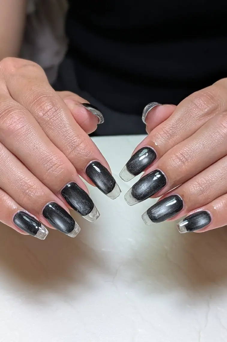 ネイル クリアネイル 長さ出し フレンチネイル シンプルネイル ハンドネイル m&pPrivate nailsalonのネイルデザイン