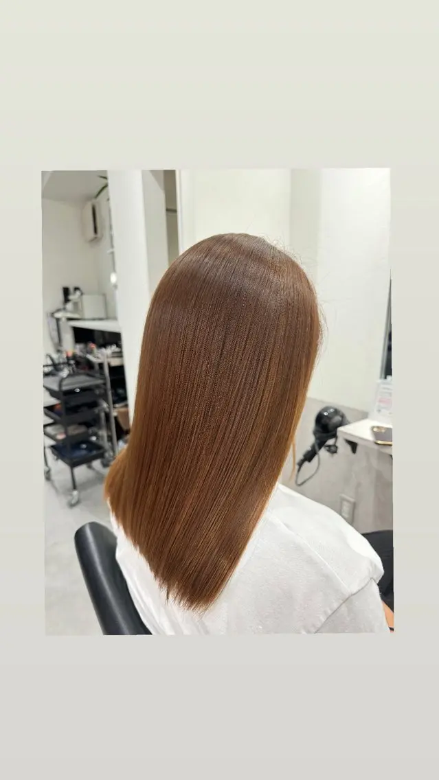 セミロング カラー ブラウンカラー yume🦋/ CIERA南船場のヘアスタイル