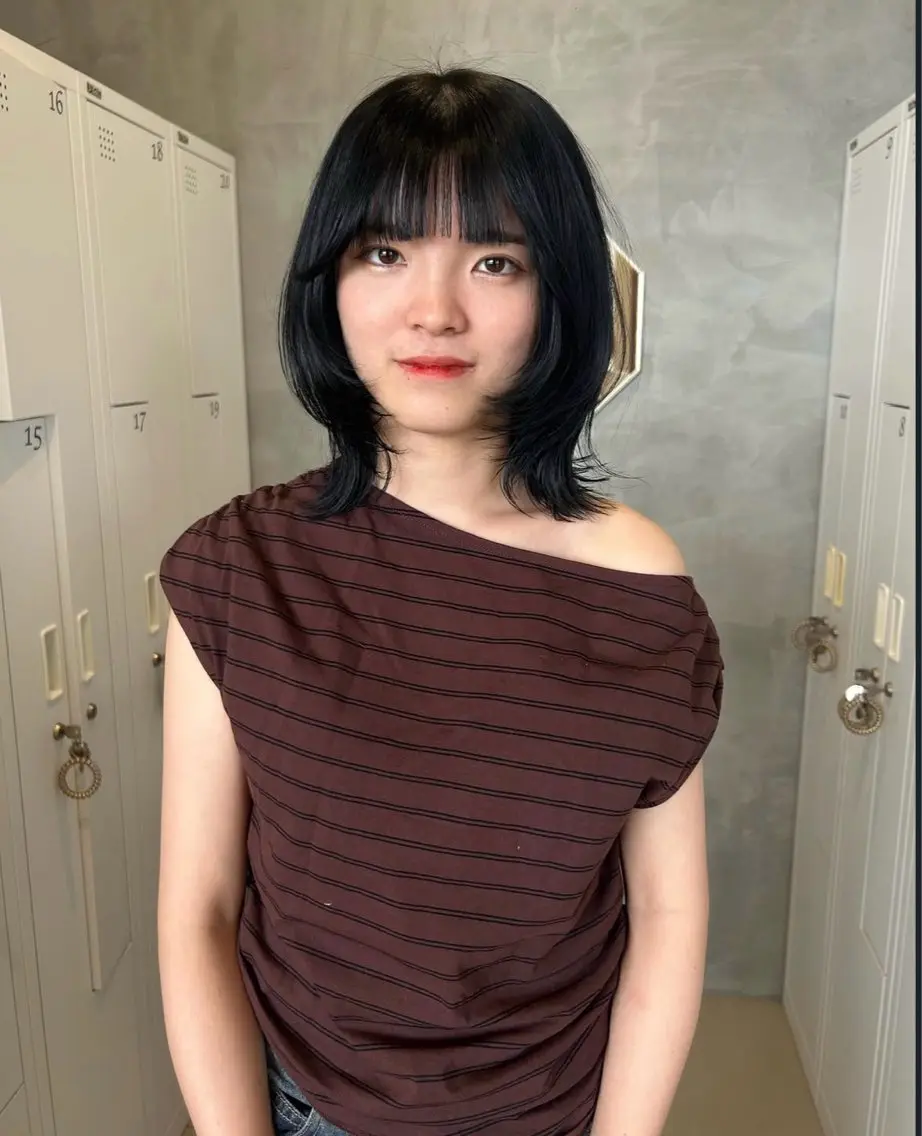 ミディアム カラー カット ヘアカラー ラーム松江乃木店 /モデル募集_川上のヘアスタイル