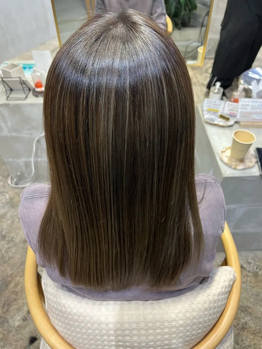 セミロング 髪質改善 トリートメント 髪質改善 十河　勇作のヘアスタイル