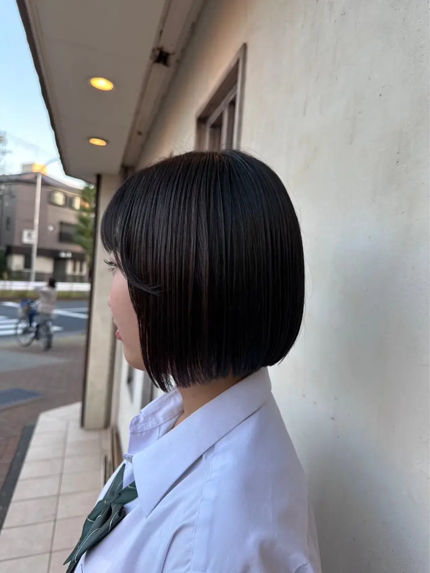 ミディアム ボブ 髪質改善 トリートメント レイヤーカット メンズヘア/伊藤　匠のヘアスタイル