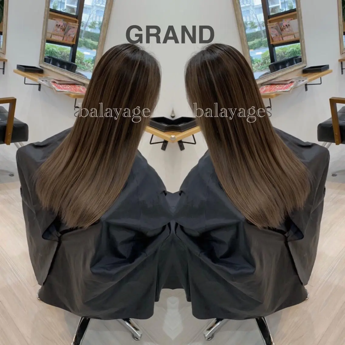 セミロング ashida yuukiのヘアスタイル