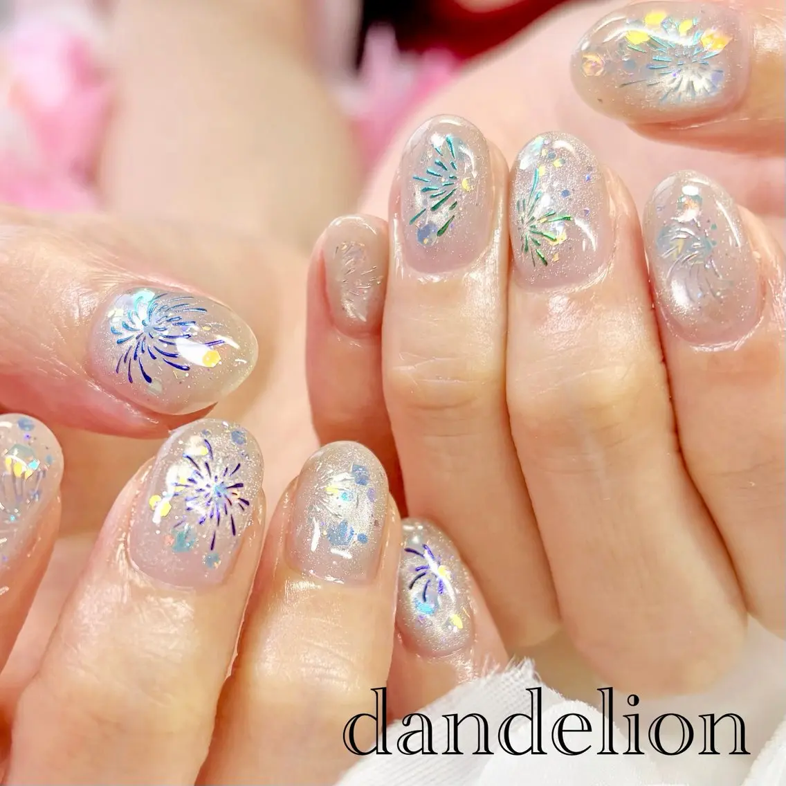 ネイル ハンドネイル ハンドケア dandelion ダンデライオンのネイルデザイン