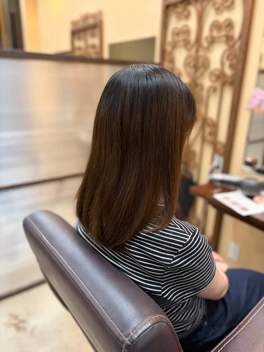 ミディアム elve水戸 加藤媛佳のヘアスタイル