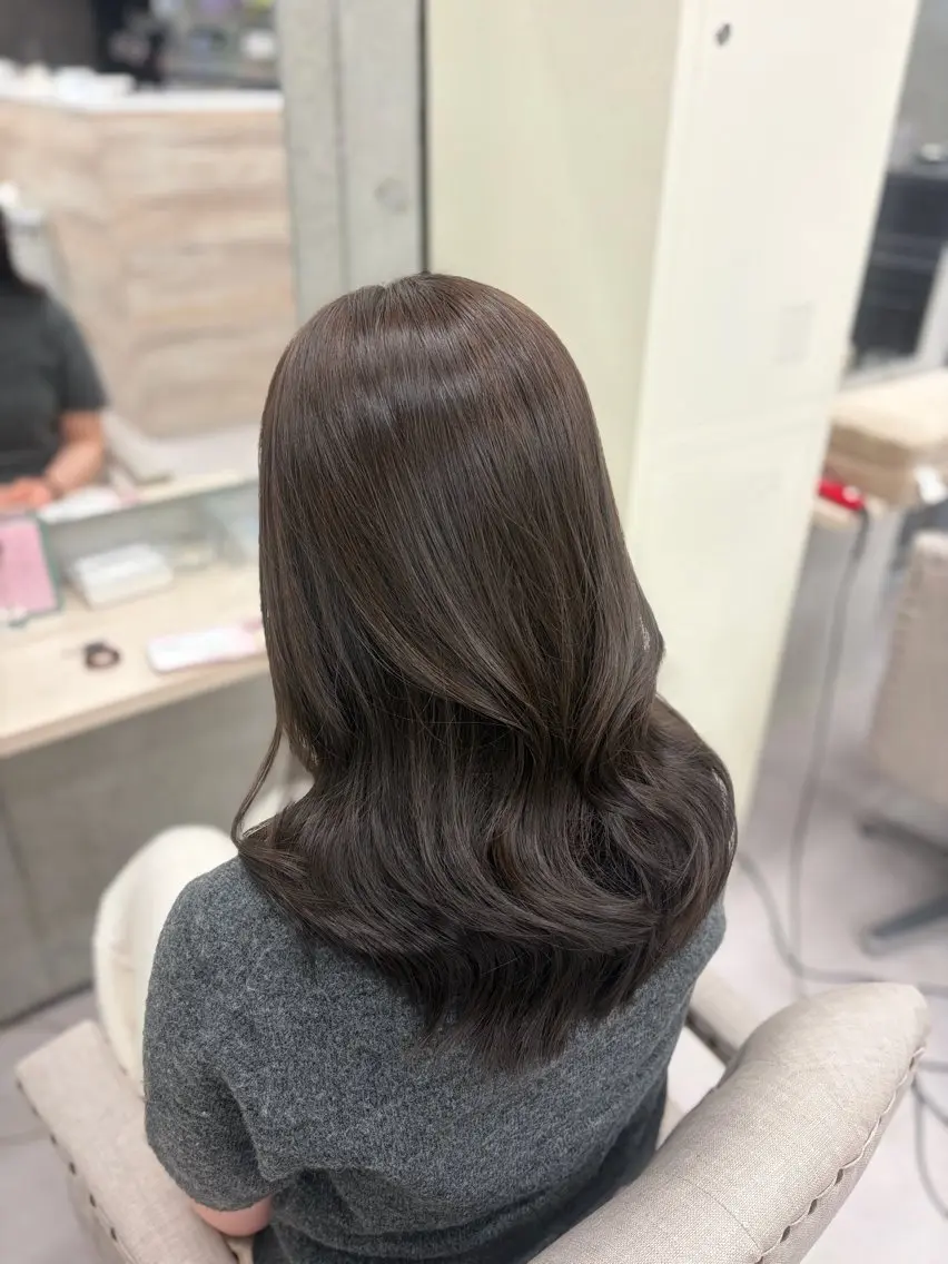 セミロング ヘアカラー ♡NOZOMI ♡のヘアスタイル