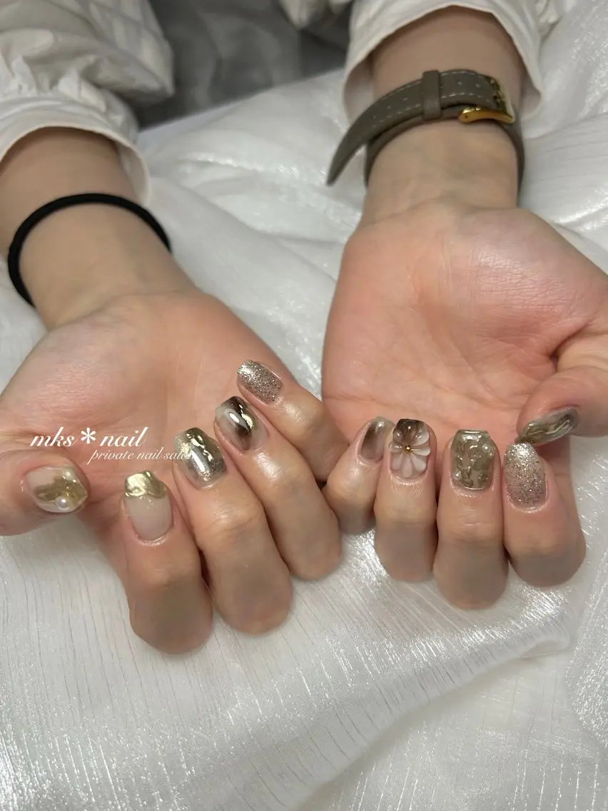 ネイル mks＊nail //  枚方長尾のネイルデザイン