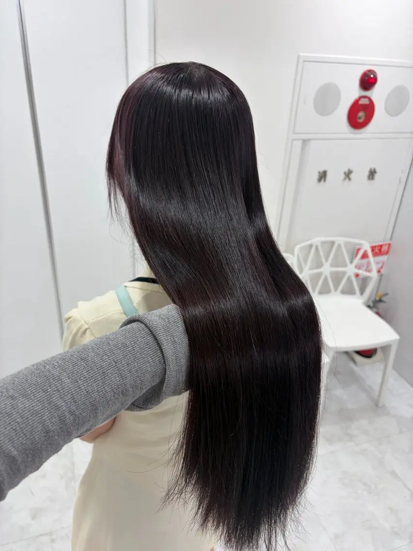 ロング カラー カット ヘアカラー トリートメント 韓国トレンドヘア🤍 Chima🤍のヘアスタイル