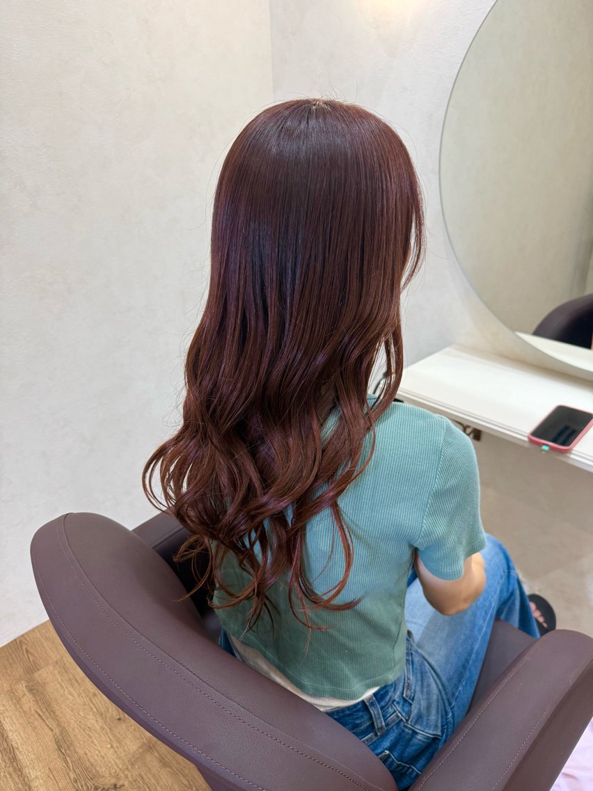 ロング カラー カット ヘアカラー Agu hair 木間のヘアスタイル