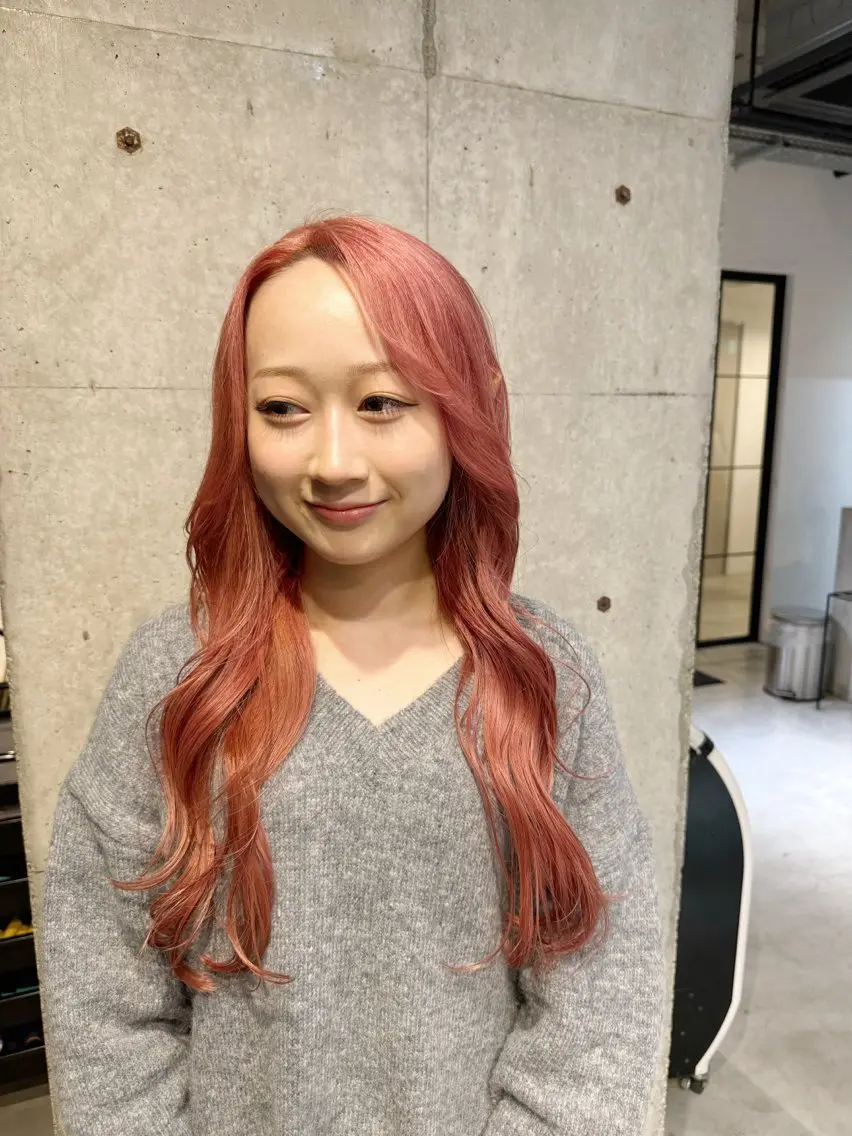 ロング ヘアカラー トリートメント ベージュカラー/新潟 カラー特化/落合優吾のヘアスタイル